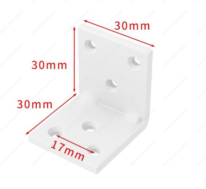 12-hole thickened L-shaped corner code 80*80 (black)