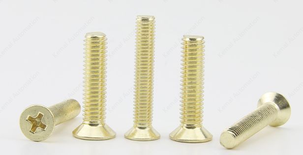 Golden Flat Head Screws M3*115